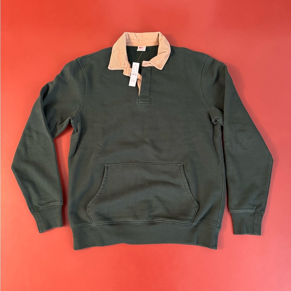 J. Crew Fleece Rugby Polo Size Large Tall NWT